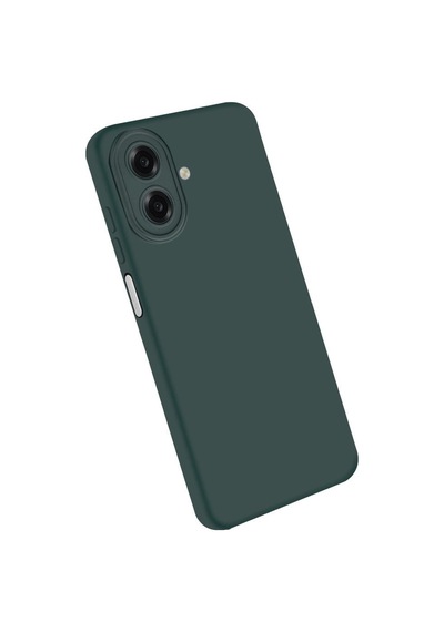 Samsung Samsung Uyumlu Galaxy A07 4g Nano İçi Kadife Silikon - K.yeşil