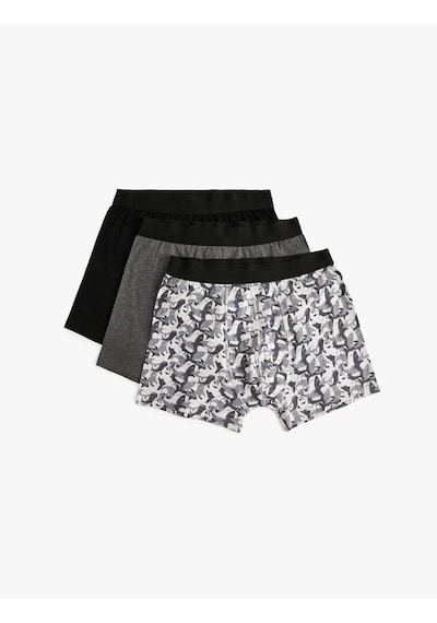 Koton 3'lü Boxer Seti Desenli Ve Basic Pamuklu Antrasit Melange 4slm90050mk Antrasit Melanj Koton 3'lü Boxer Seti Desenli Ve Basic Pamuklu Antrasit Melange 4slm90050mk Antrasit Melanj