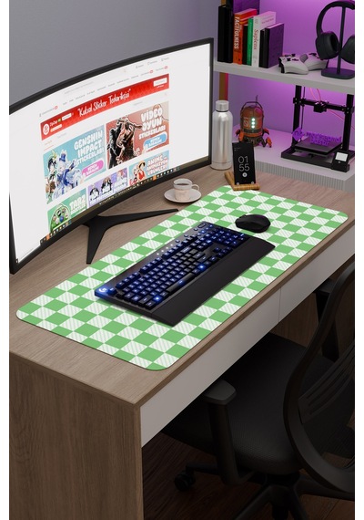 Dama Kaymaz Dikişli Kauçuk Oyuncu Mousepad V5 - 90x40 Xxl Gaming Mouse Pad Fare Altlığı