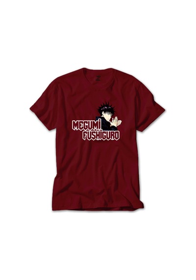 Jujutsu Kaisen Megumi Fushiguro Kırmızı Tişört Kırmızı