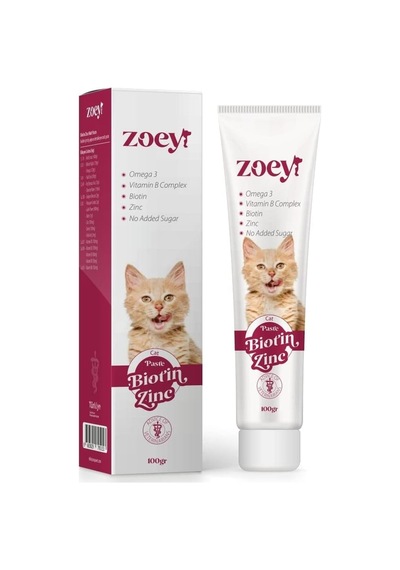 Petmagic Zoey Biyotin, Çinko Ve Omega 3 Deri Ve Tüy Sağlığı Destekleyici Kedi Macunu 100 Gr