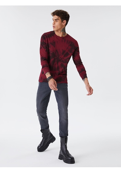 Loft Regular Fit Erkek Tshirt U.kol Bordo