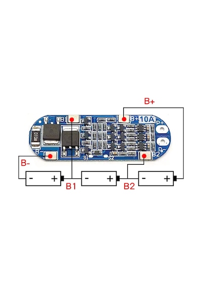 3s 10a 12v Bms 18650 Li-ion Pil Korumalı Balans Devresi