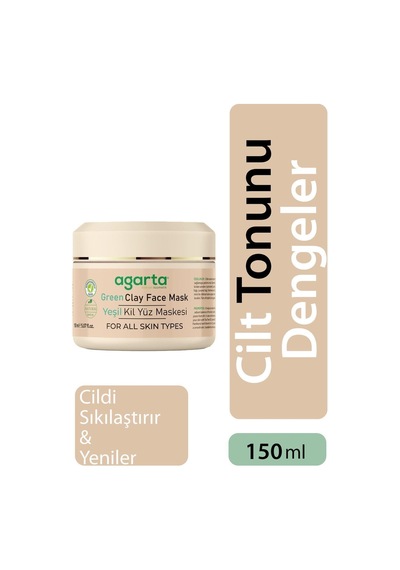 Agarta Doğal Yeşil Kil Maskesi  150 ML