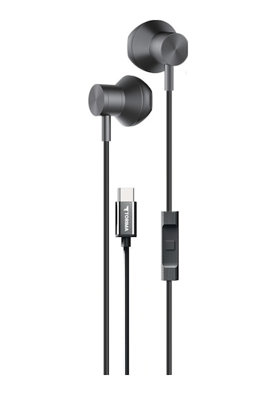 Tecno Phantom X2 İle Uyumlu Type-c Stereo Kulaklık 1.2 Metre Manyetik Kablolu Silikonsuz Kulaklık 0