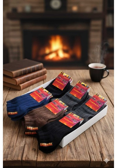 Unisex Havlu Thermal Patik Çorap, Dikişsiz/soft Yıkama/kokulu Asorti 12'li Paket 36-40 Set 1 Unisex Havlu Thermal Patik Çorap, Dikişsiz/soft Yıkama/kokulu Asorti 12'li Paket 36-40 Set 1
