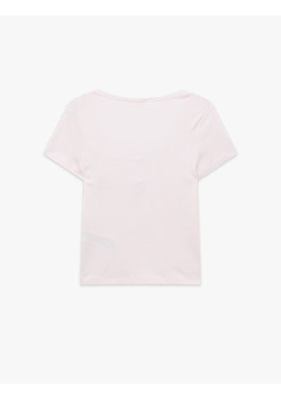 Koton Rahat Kalıp U Yaka Kısa Kollu Pamuklu Pijama Üstü Pınk Strıpe 6slk40159mk Pembe Çizgili Koton Rahat Kalıp U Yaka Kısa Kollu Pamuklu Pijama Üstü Pınk Strıpe 6slk40159mk Pembe Çizgili