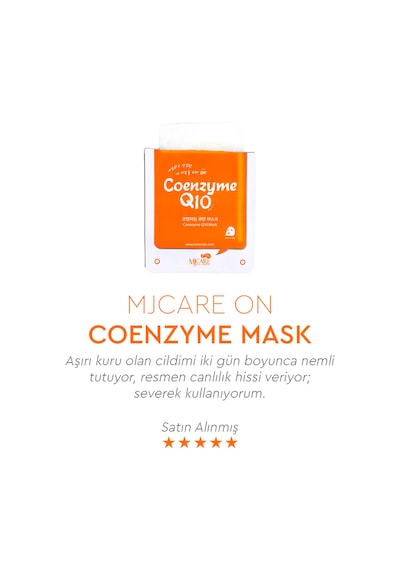 On Coenzyme Q10 Mask - Koenzim Q10 Içeren Yüz Maskesi 5'li