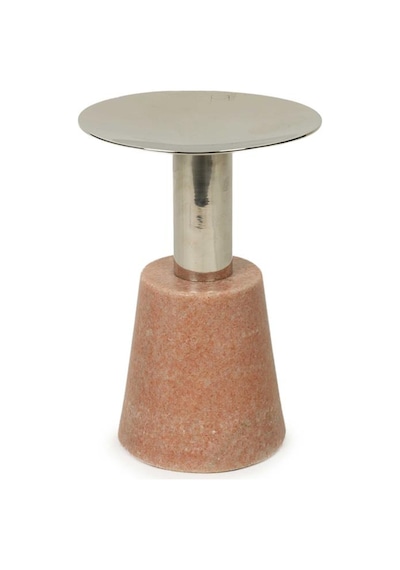 Vitale Mermer Ayaklı Metal Mumluk 7 15 Cm Ak.ja0262 Renkli