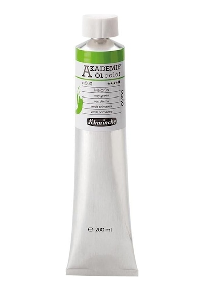 Schmincke Akademie Öl Color Yağlı Boya 200 Ml Seri 1 500 May Green Karışık, Çok Renkli