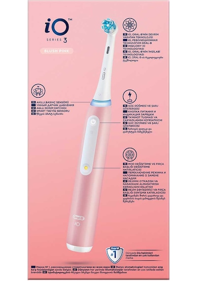 Oral-B İO Series 3 Şarjlı Diş Fırçası Pembe