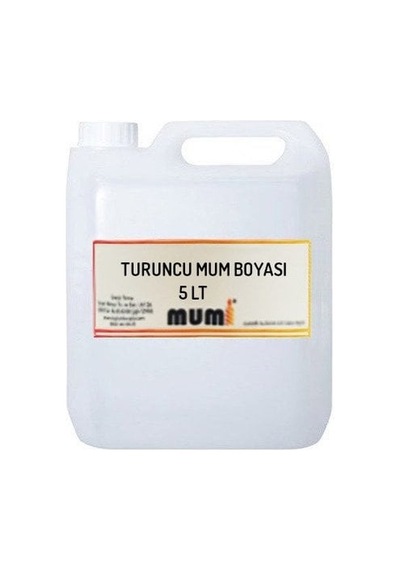 Sıvı Mum Boyası Turuncu 5 Litre