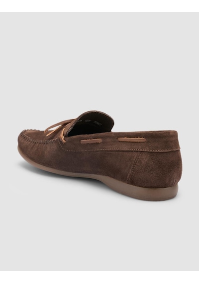 Cabani Lenamo %100 Hakiki Deri Kahverengi Süet Erkek Loafer