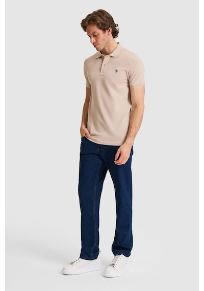 U.s. Polo Assn. Erkek Taş Tişört Basic 50322347-vr049 Taş Rengi