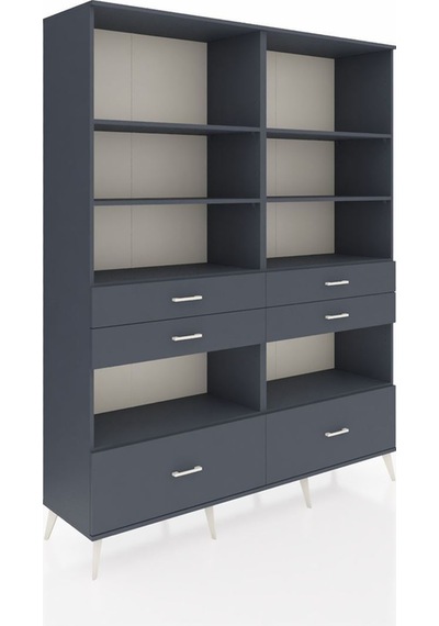Hyperion Gardrop 8 Raflı 6 Çekmeceli 176x44x221 Antrasit-antrasit Antrasit Hyperion Gardrop 8 Raflı 6 Çekmeceli 176x44x221 Antrasit-antrasit Antrasit