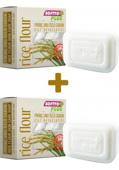 Softto Plus Pirinç Özlü Leke Önleyici Sabun 100 G x 2
