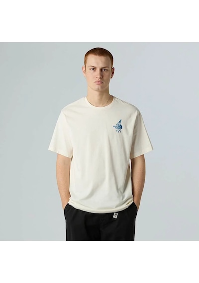 The North Face U Powder Days Relaxed S/s Tee-graphıc Erkek Tişört Nf0a8e4dqlı1 Nf0a8e4dqlı1 Bey Beyaz