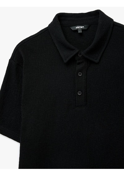 Koton Regular Fit Kısa Kollu Düğmeli Polo Yaka Tişört Kahverengi 6sam10004mk Kahve
