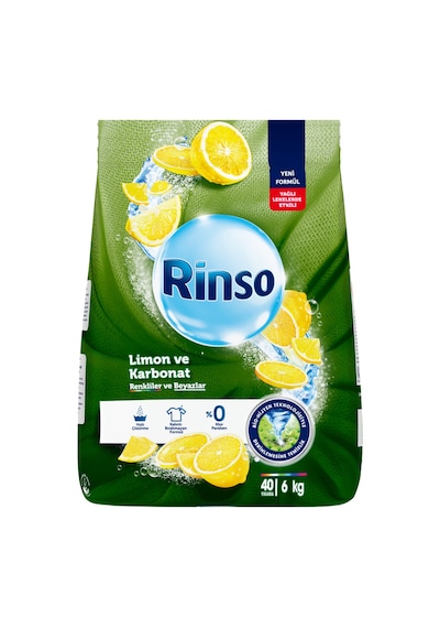 3 Adet Rinso Limon Karbonat 6 Kg Renkli+beyaz