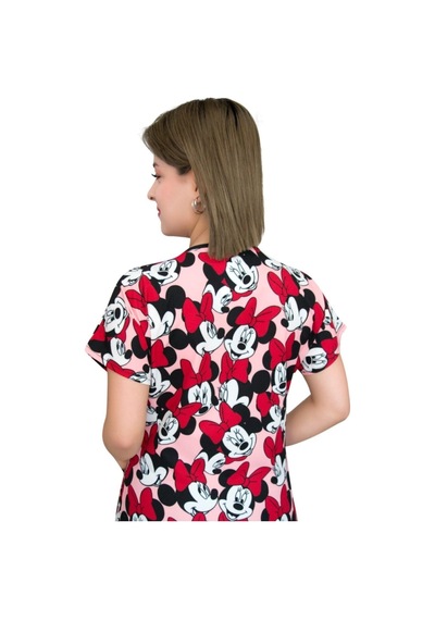 Minnie Mouse Desenli Cerrahi Forma Üst 2xlarge Pudra Pudra