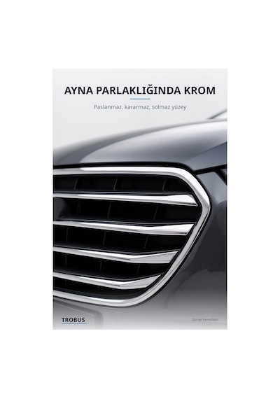 Volkswagen Bora 1998-2004 Uyumlu Krom Ön Panjur Çıtası 8 Parça Paslanmaz Çelik