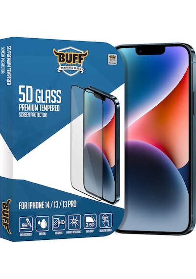 Buff Apple Uyumlu   iPhone 14/13/13 Pro 5D Glass Ekran Koruyucu