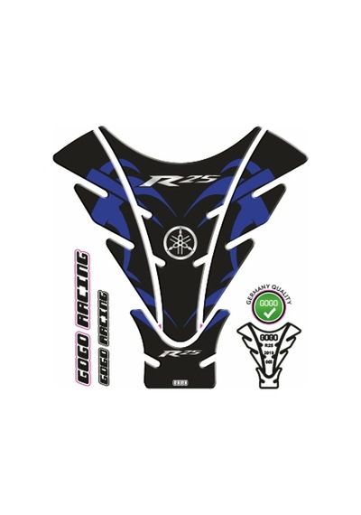 Yamaha R25 2019 - 2024 Uyumlu Tank Pad 005 Çok Renkli