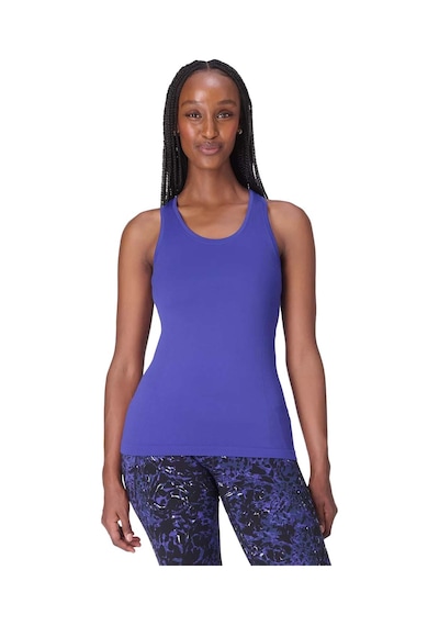Sweaty Betty Sweaty Betty Athlete Seamless Workout Tank Kadın Mavi Tank Top 5523 Mavi