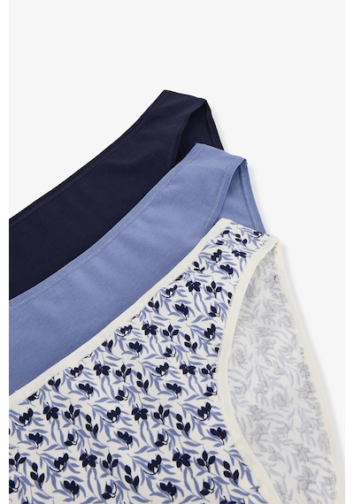 Penti Blue Autumn Yaprak Desenli Düşük Bel 3'lü Slip Külot