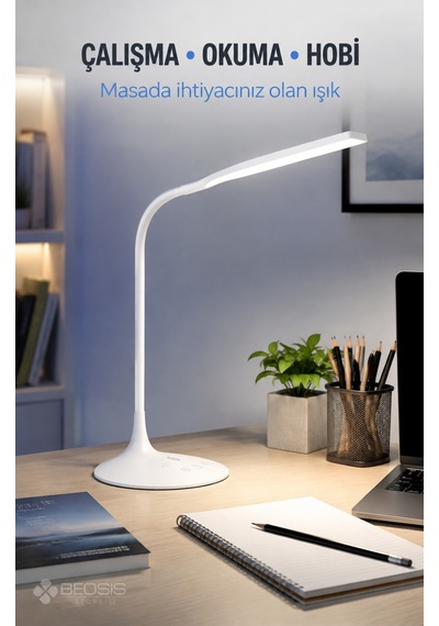 Taotronics Tt-dl1004 Esnek 3 Renk Led Masa Lambası Beyaz