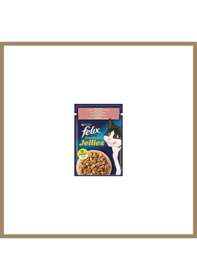 Felix Pouch Sensation Jellies Somonlu Ve Karidesli Yetişkin Kedi Konservesi 85 Gr 22