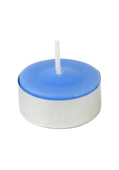 Mavi Yuvarlak Tealight Mum