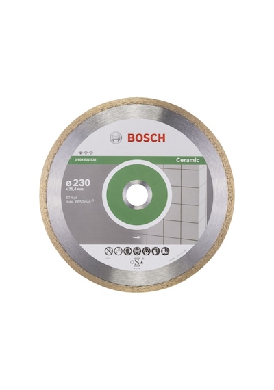 Bosch Seramik Kesme Elmas Kesici Disk 230 Mm Standart 2608602538