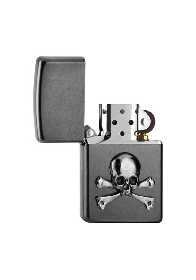Zippo Skull And Bones Emblem Dizayn