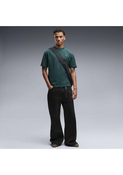 Puma Graphıc Football Tee Yeşil Erkek T-shirt