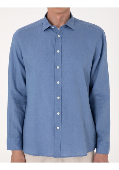 Pierre Cardin Erkek Mavi Gömlek Desenli 50303293-vr036 Mavi