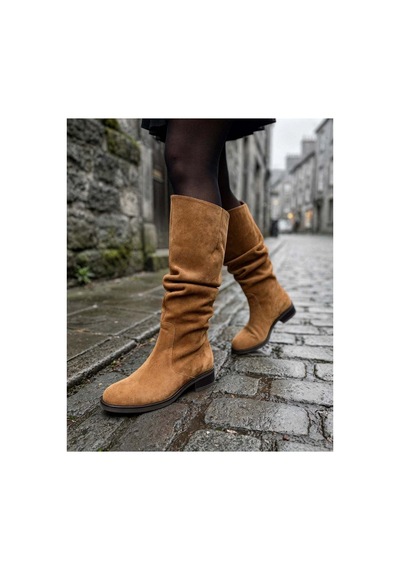 37brandshoes Süet Çizme Taba taba