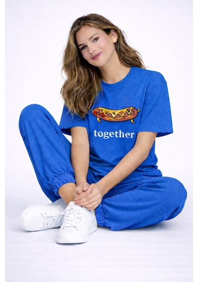 Better Together Baskılı Sevgili Kombini Çift Tişört Oversize Unis Lacivert Better Together Baskılı Sevgili Kombini Çift Tişört Oversize Unis Lacivert