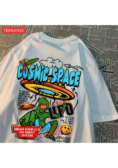 Noıssey Urban Pop Graphic Kadın Tişört Koleksiyonukod 5290 Beyaz