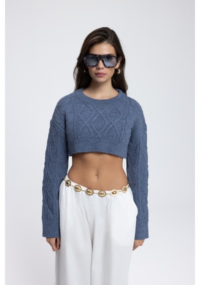 Mai Collection Mai Studios Co. Mohan İndigo Crop Kazak İndigo