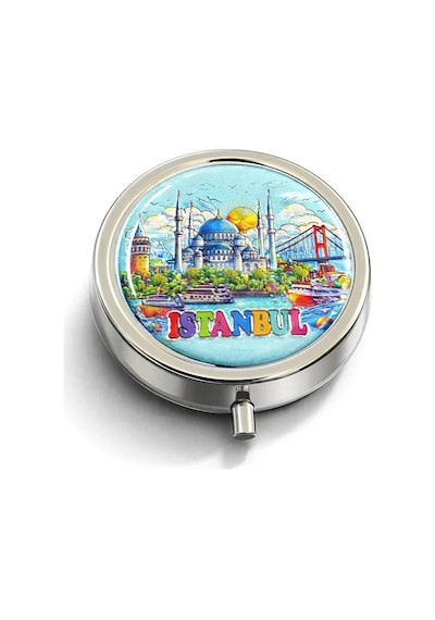 İstanbul Temalı İlaç Kutusu - Model 7 Çok Renkli