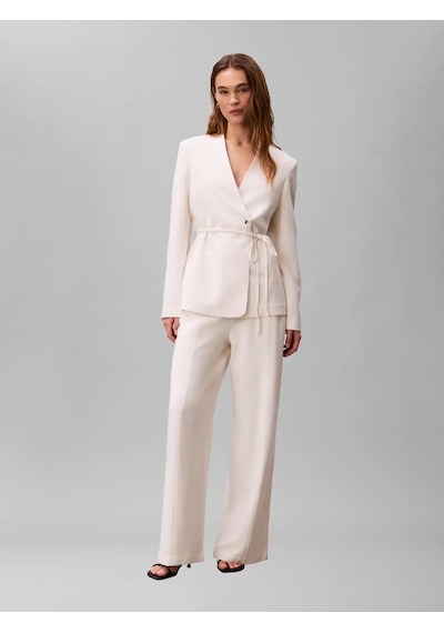 Calvin Klein Hvy Textured Shıne B, Yas, Xxs Krem Kadın Ceket