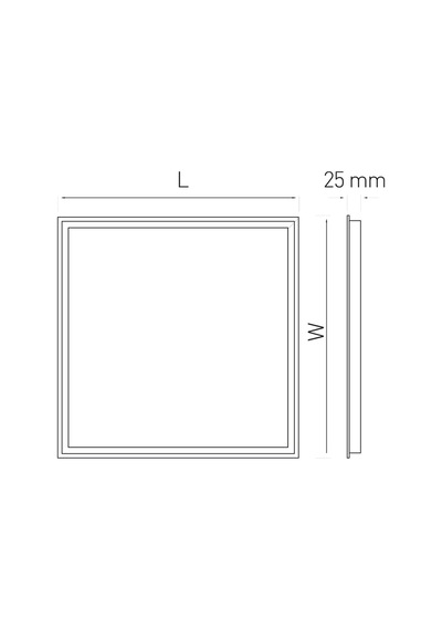 25w 30x30 Klipin Panel Led 3200k Günışığı Ct-5286g