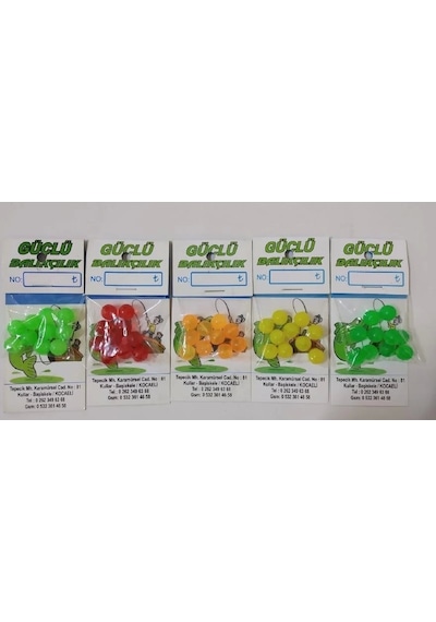 Fladen Renkli Silikon Boncuk 8mm 10 Lu Paket Renk:kırmızı