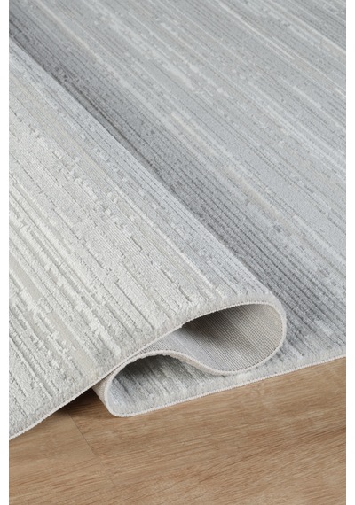 Kaşmir Halı 7/24 Elegante Evore Grey 80x150 CM Salon Mutfak Halısı Yolluk Kilim