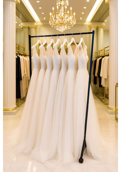 Premium 160 Cm Çelik Konfeksiyon 105 Cm En Elbise Askılık Tekerlekli Demonte Portmanto Hanger Siyah