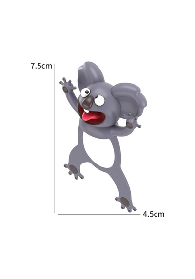 Sevimli Koala Kitap Ayracı Gri