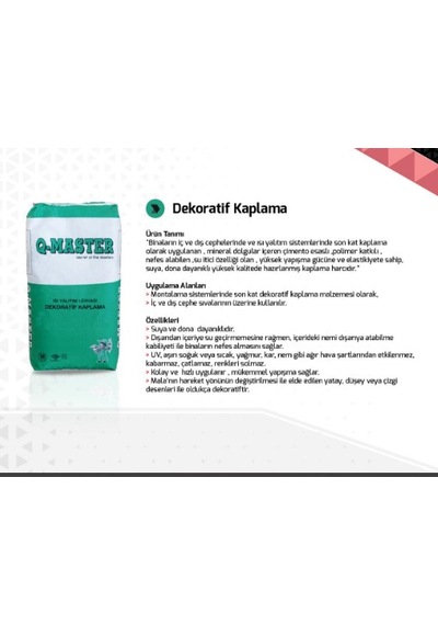 Q-master Isı Yalıtım Levhası Dekoratif Kaplama