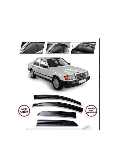 Mercedes 190 Cam Rüzgarlığı - Kutulu Gönderim - Lazer Kesim