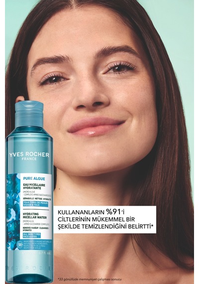 Yves Rocher Makyaj Temizleme Micellar Suyu-normal Ve Kuru Cilt -pure Algue Nemlendirici Botanik Kompleks 200ml